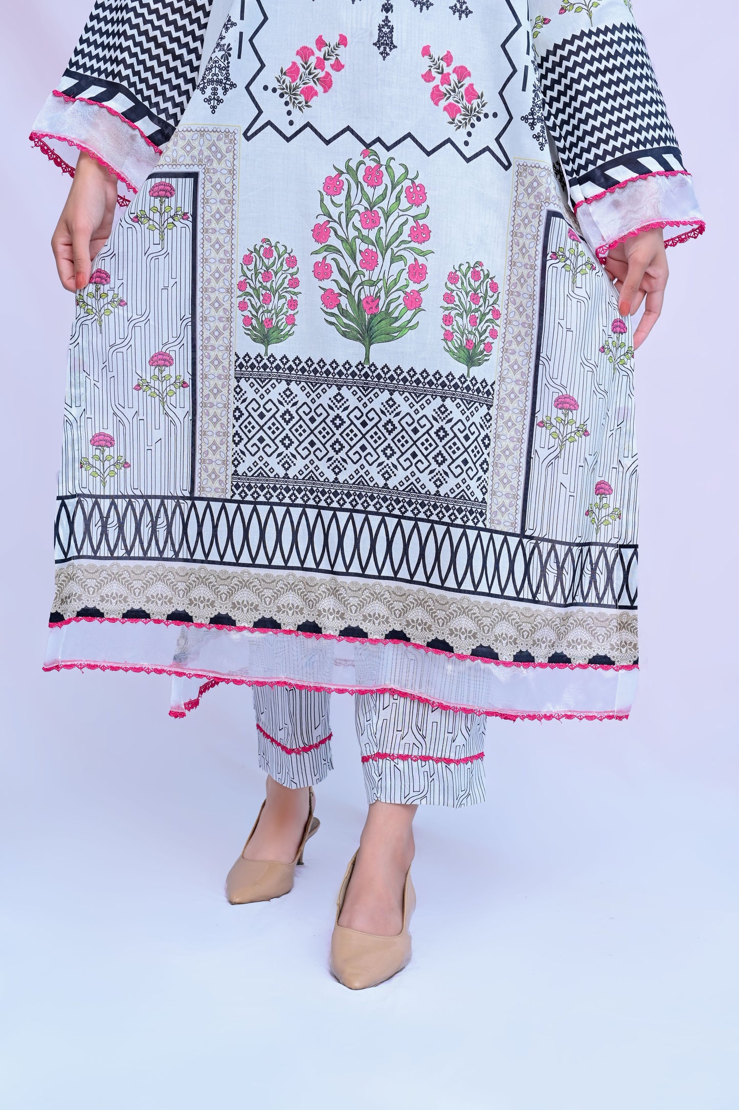 Jacinto 3-Piece Lawn Suit Unstitched (A-101)