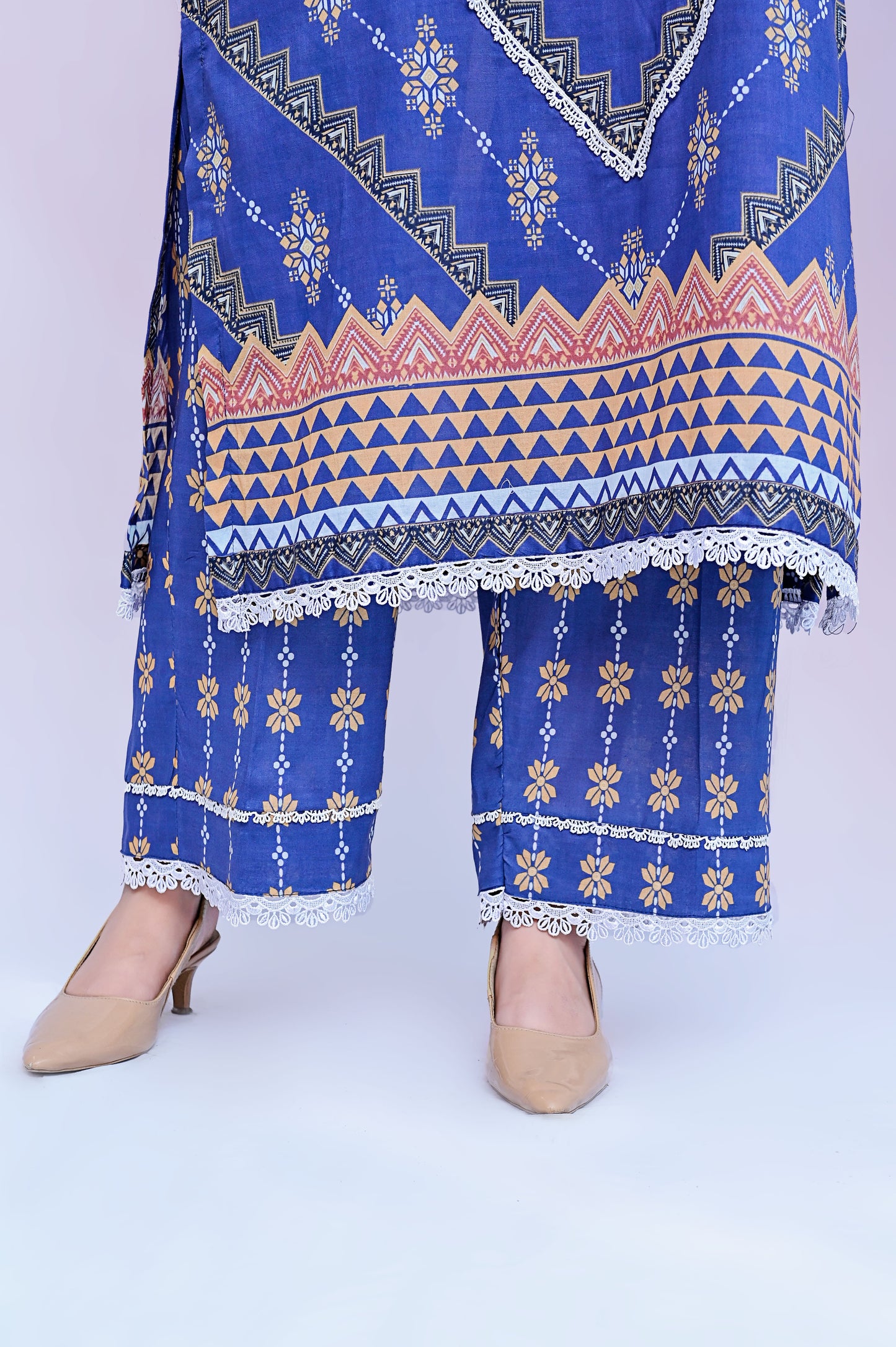 Argyl 3-Piece Lawn Suit Unstitched (A-102)