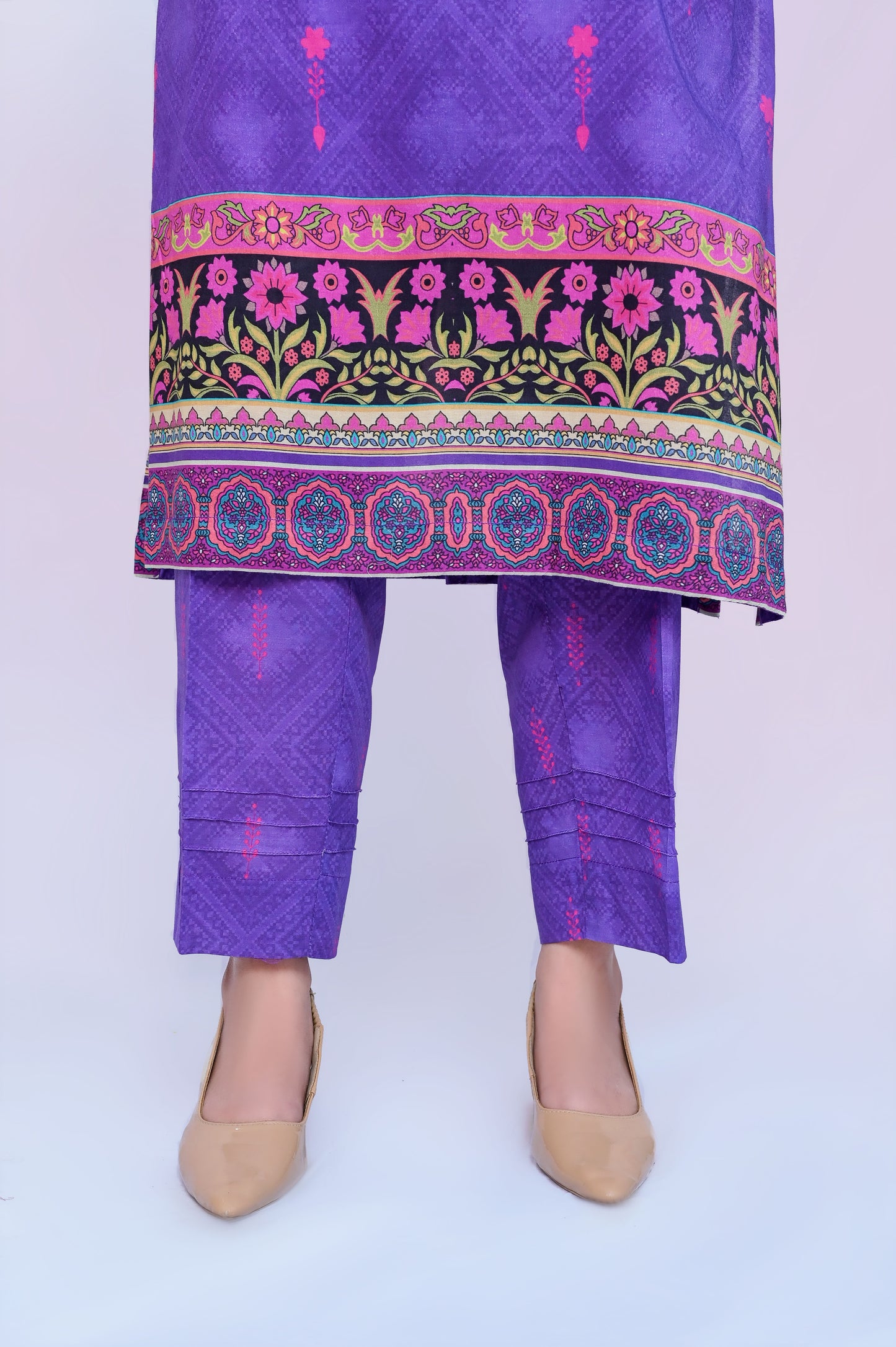 Geometric 3-Piece Lawn Suit Unstitched (A-111)