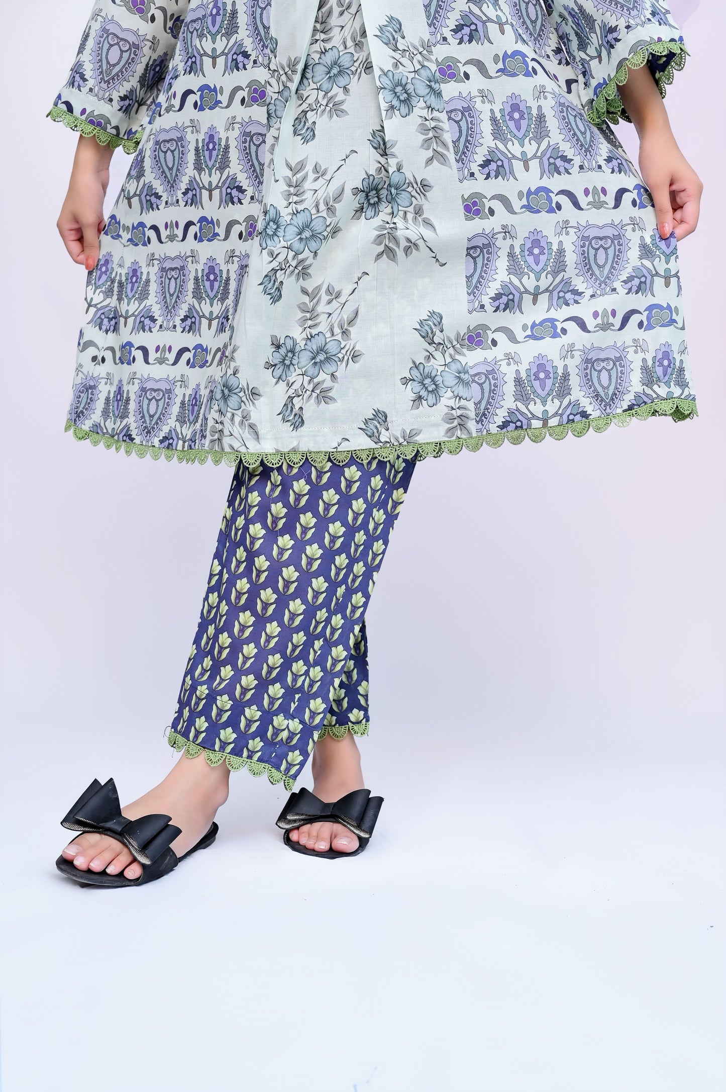 Damask 3-Piece Lawn Suit Unstitched (A-109)