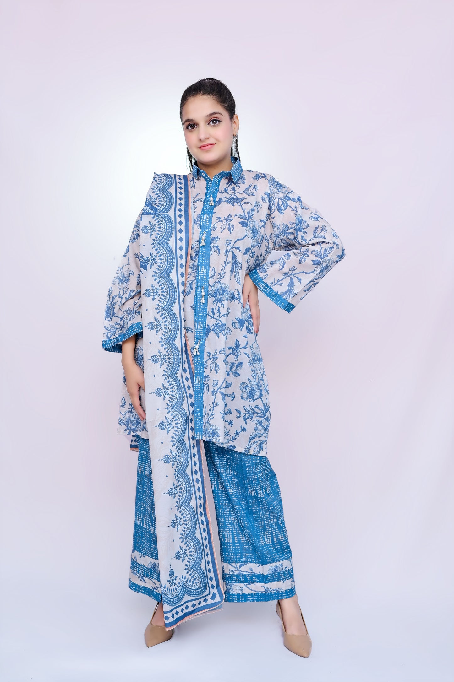 Ascot 3-Piece Lawn Suit Unstitched (A-107)