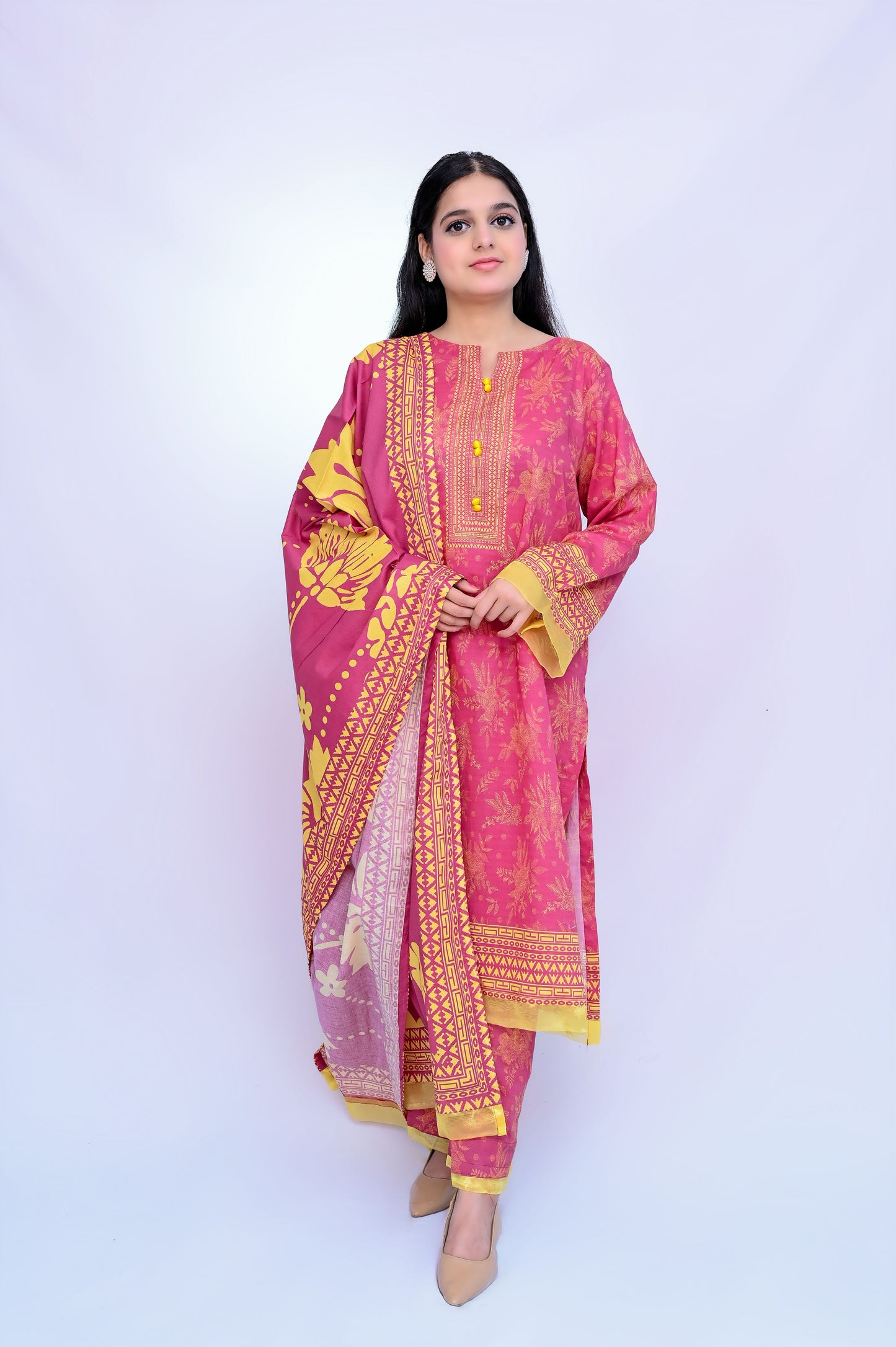 Baroque 3-Piece Lawn Suit Unstitched (A-112)