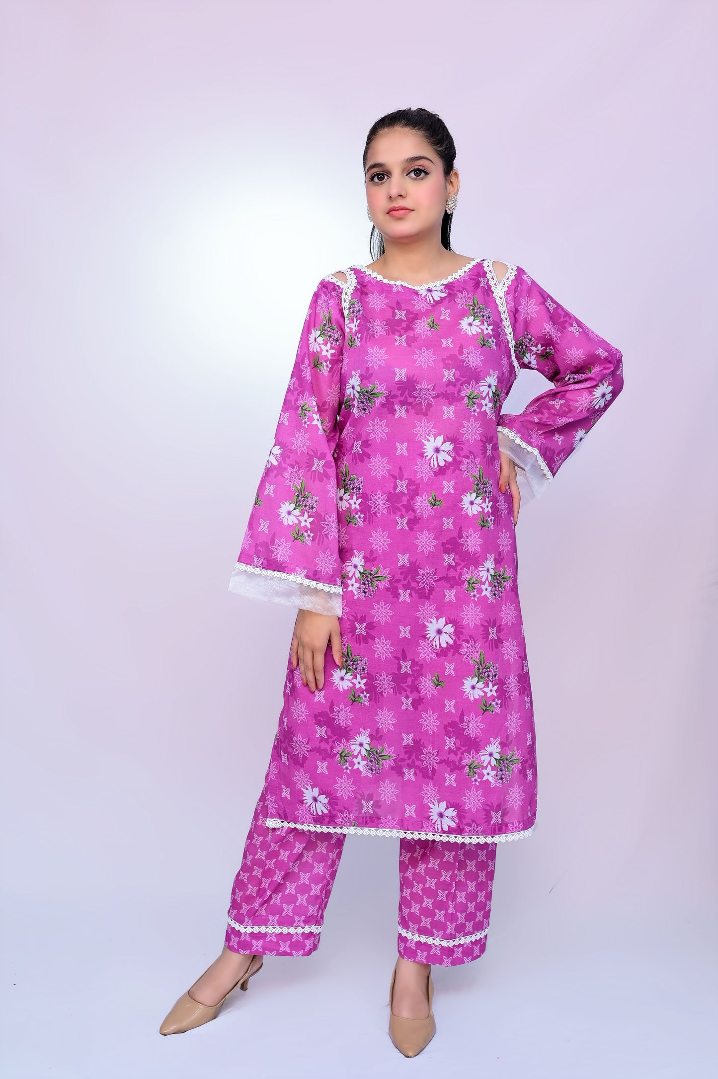 Orchid 3-Piece Lawn Suit Unstitched (A-104)