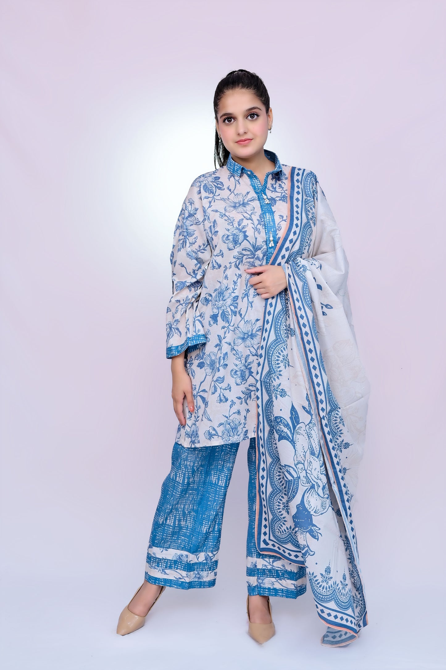 Ascot 3-Piece Lawn Suit Unstitched (A-107)