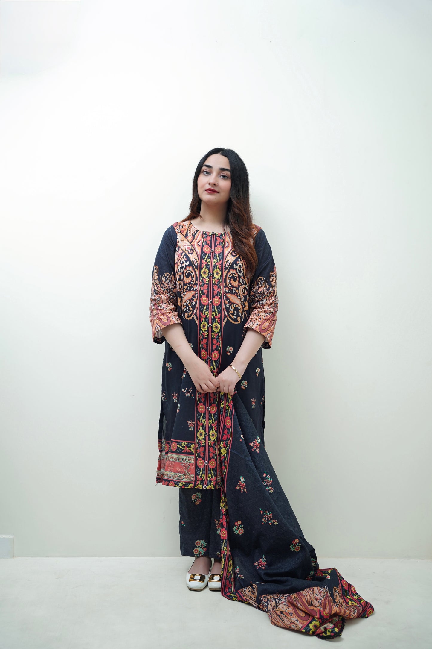 Plumeria 3-Piece Lawn Suit Unstitched (A-116)