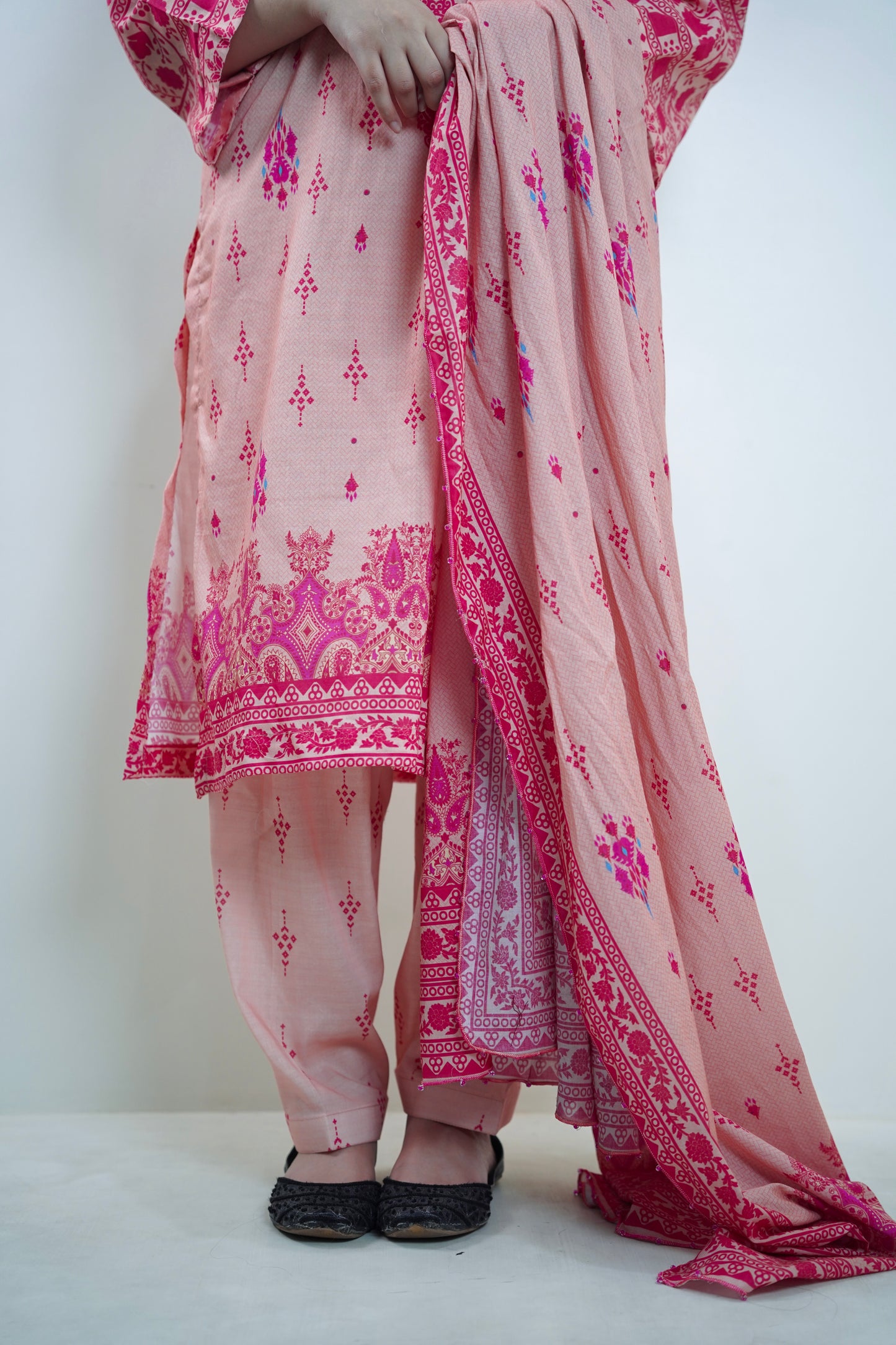 Blush Radiance 3-Piece Lawn Suit Unstitched (A-125)