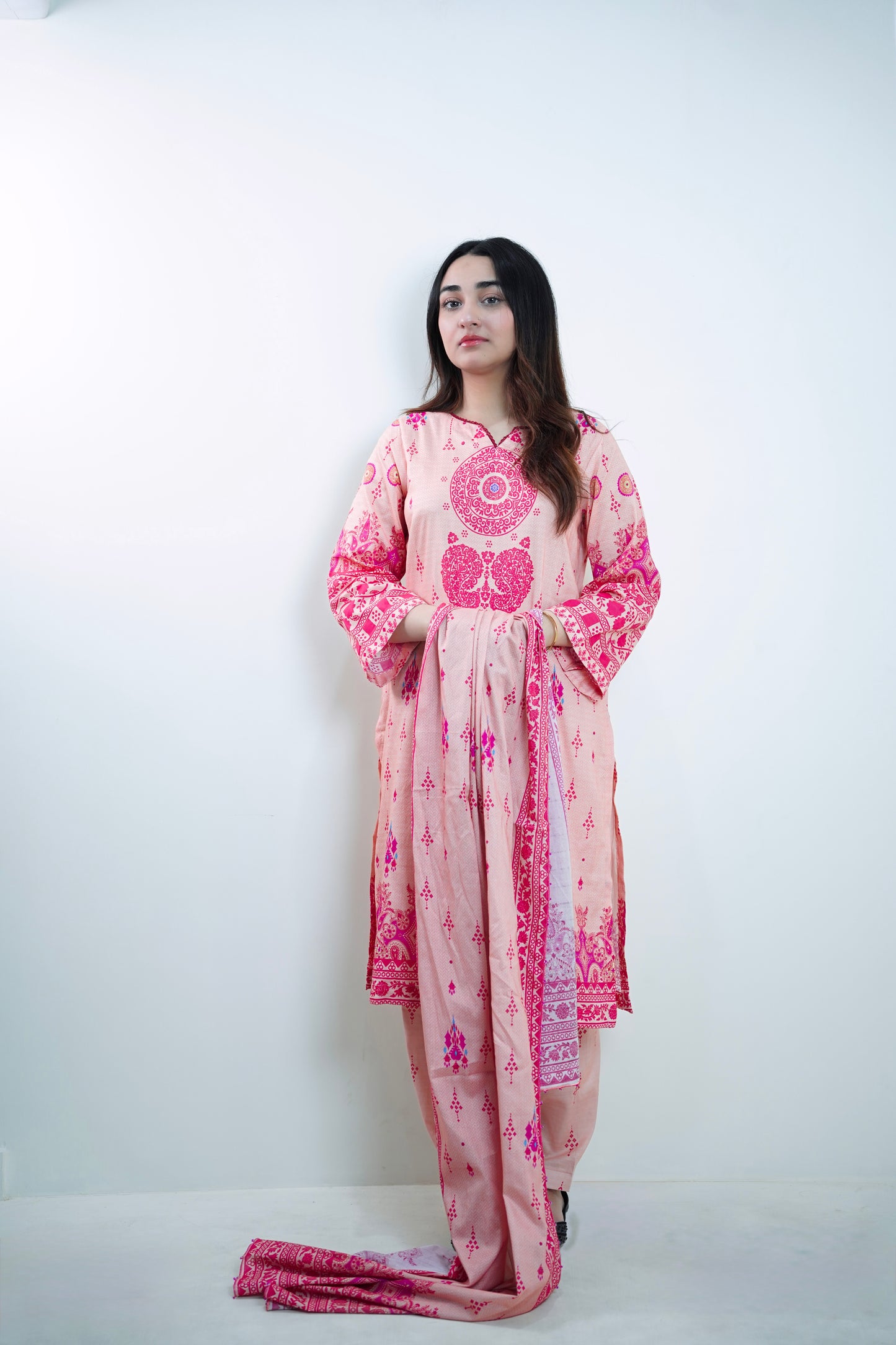 Blush Radiance 3-Piece Lawn Suit Unstitched (A-125)