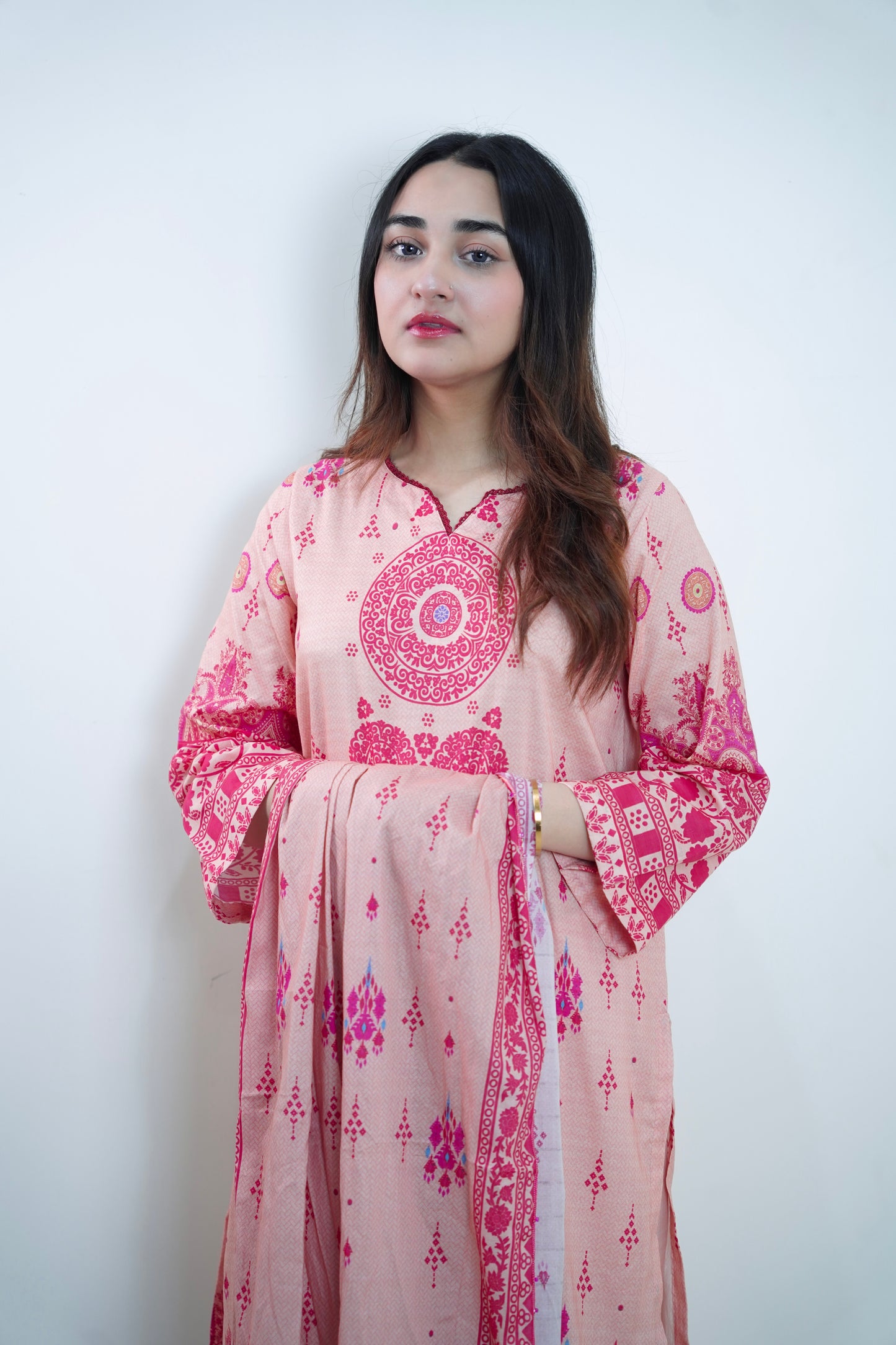 Blush Radiance 3-Piece Lawn Suit Unstitched (A-125)